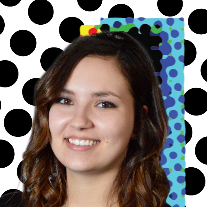 A girl, and a train passing